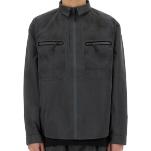 Refresh your wardrobe with the ALPHA INDUSTRIES men's LASER CUT SHIRT in Grey