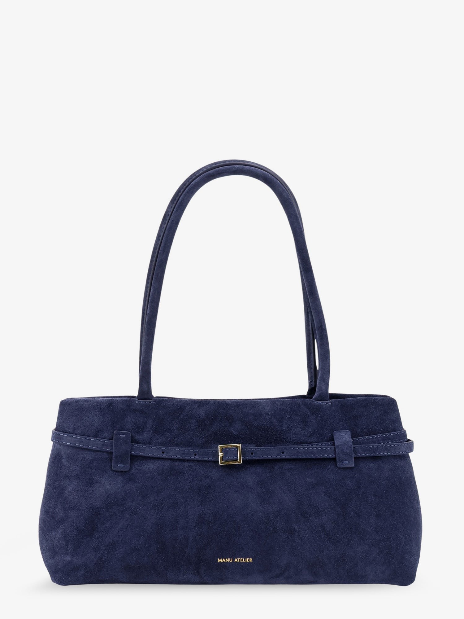 Le Cambon East West suede shoulder bag : Color - Dark navy