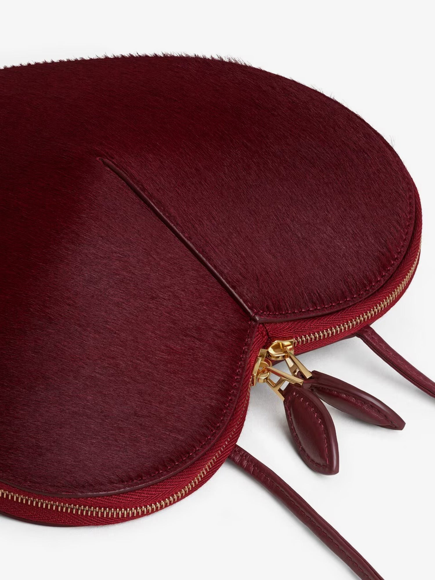 ALAIA – Le Coeur Pony Skin Shoulder bag : Color - CERISE, Size - UNI - Image 4