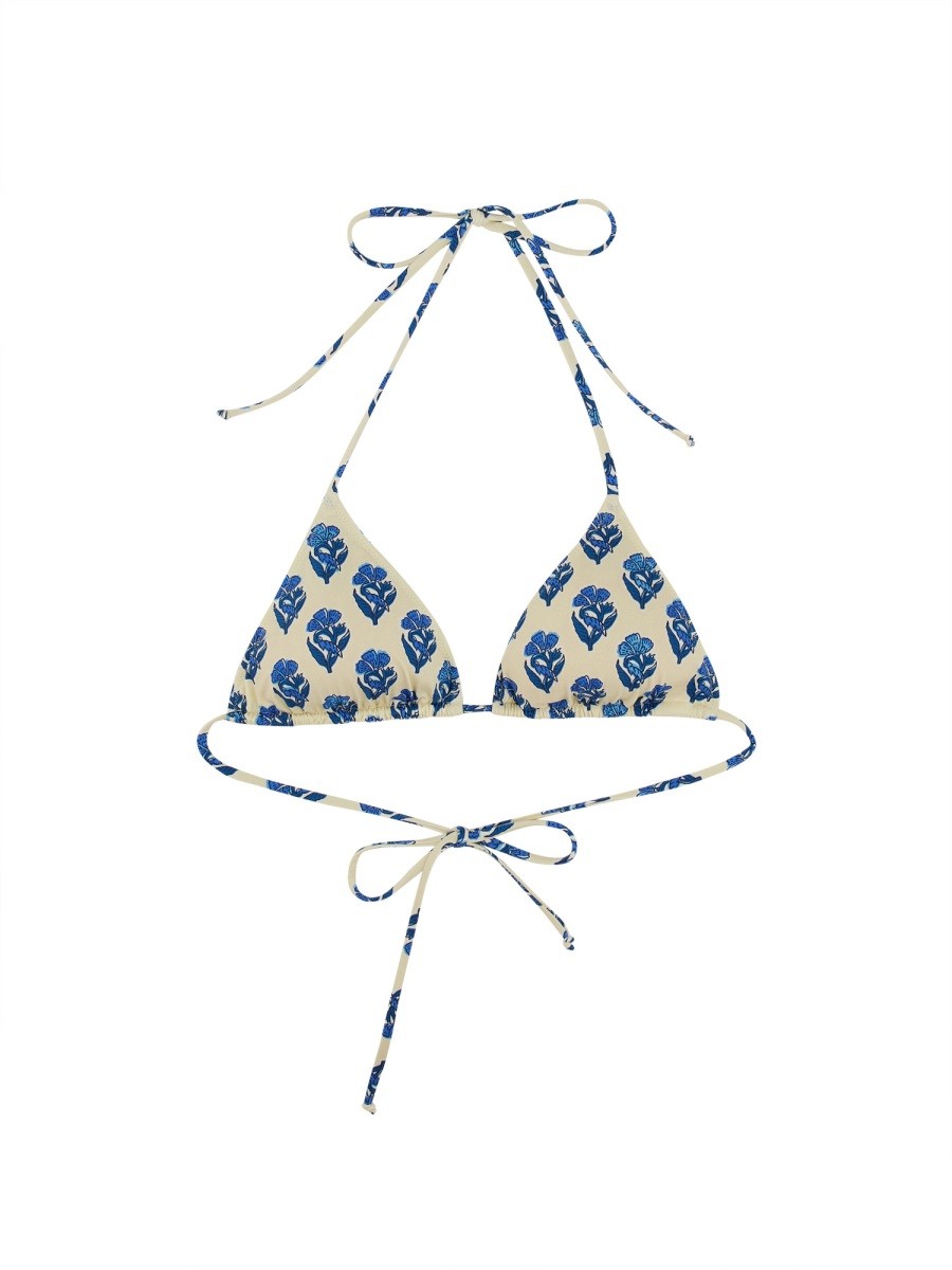 Refresh your wardrobe with the MC2 SAINT BARTH women's "LEAH" BIKINI TOP in Azure