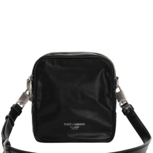 LEATHER BAG. : Color - Black