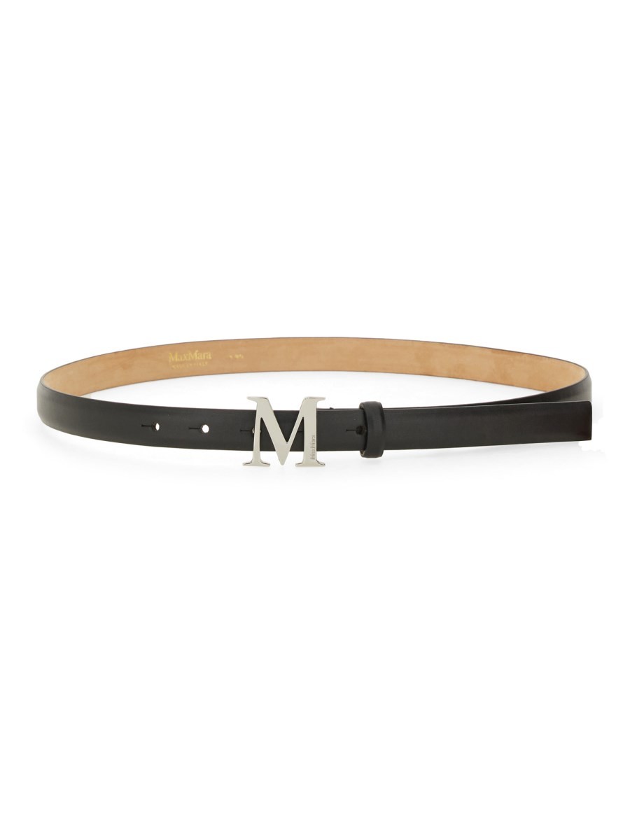 Discover the authentic Max Mara women's LEATHER BELT in Black