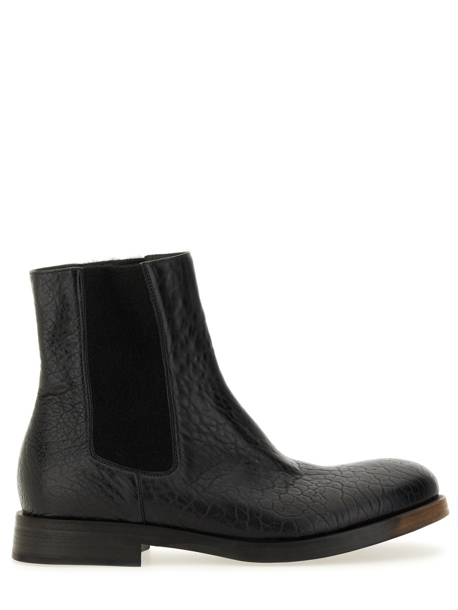 Discover the authentic UMA WANG men's LEATHER BOOT in Black