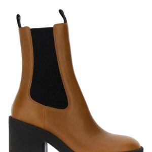 Discover the authentic Burberry women's LEATHER BOOT in BUFF