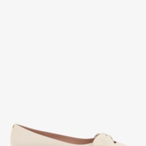 Discover the authentic Valentino Garavani women's Leather Bowow ballerinas in Ivory