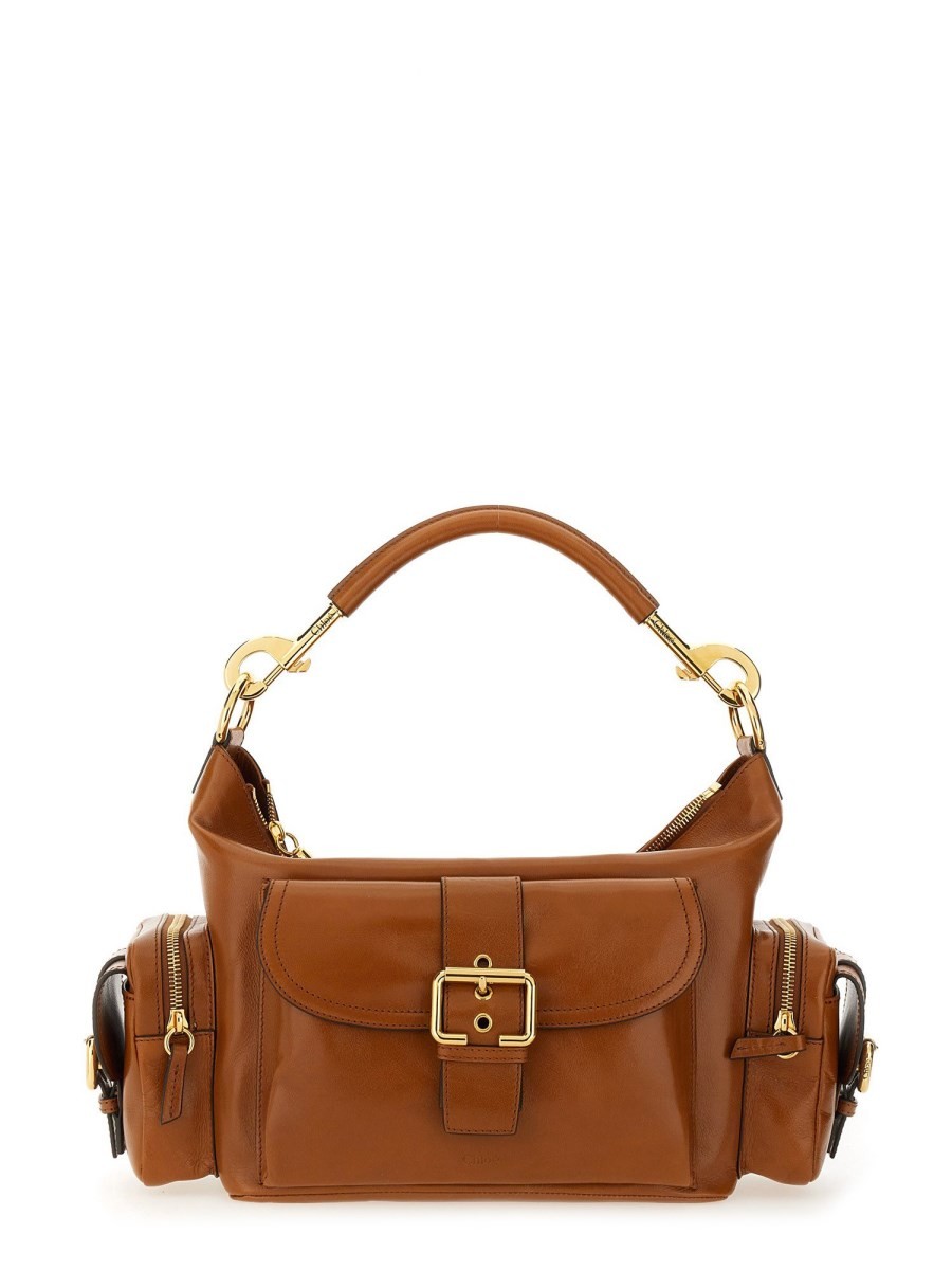 Refresh your wardrobe with the CHLOÉ women's LEATHER CAMERA BAG in BUFF