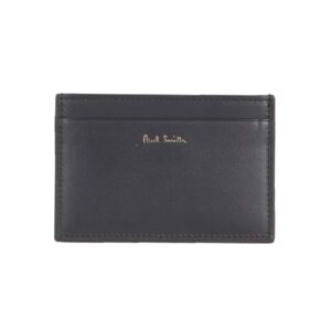 Refresh your wardrobe with the PAUL SMITH men's LEATHER CARD HOLDER in Black