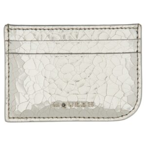 Explore the authentic Alexander Mcqueen women's LEATHER CARD HOLDER in Silver