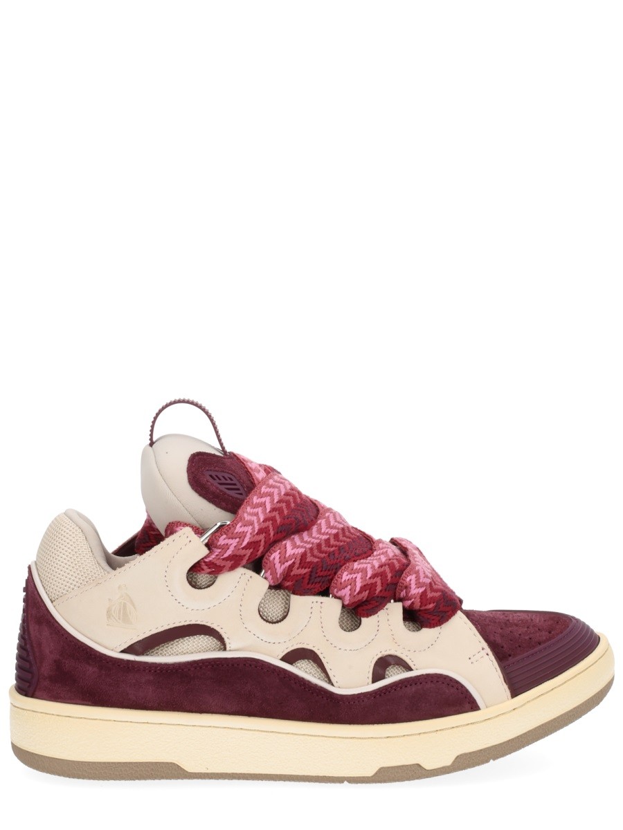 Explore the authentic Lanvin unisex LEATHER "CURB" SNEAKER in MULTICOLOUR