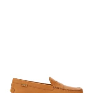 Refresh your wardrobe with the TOD'S women's LEATHER "GOMMINO" LOAFER in BUFF