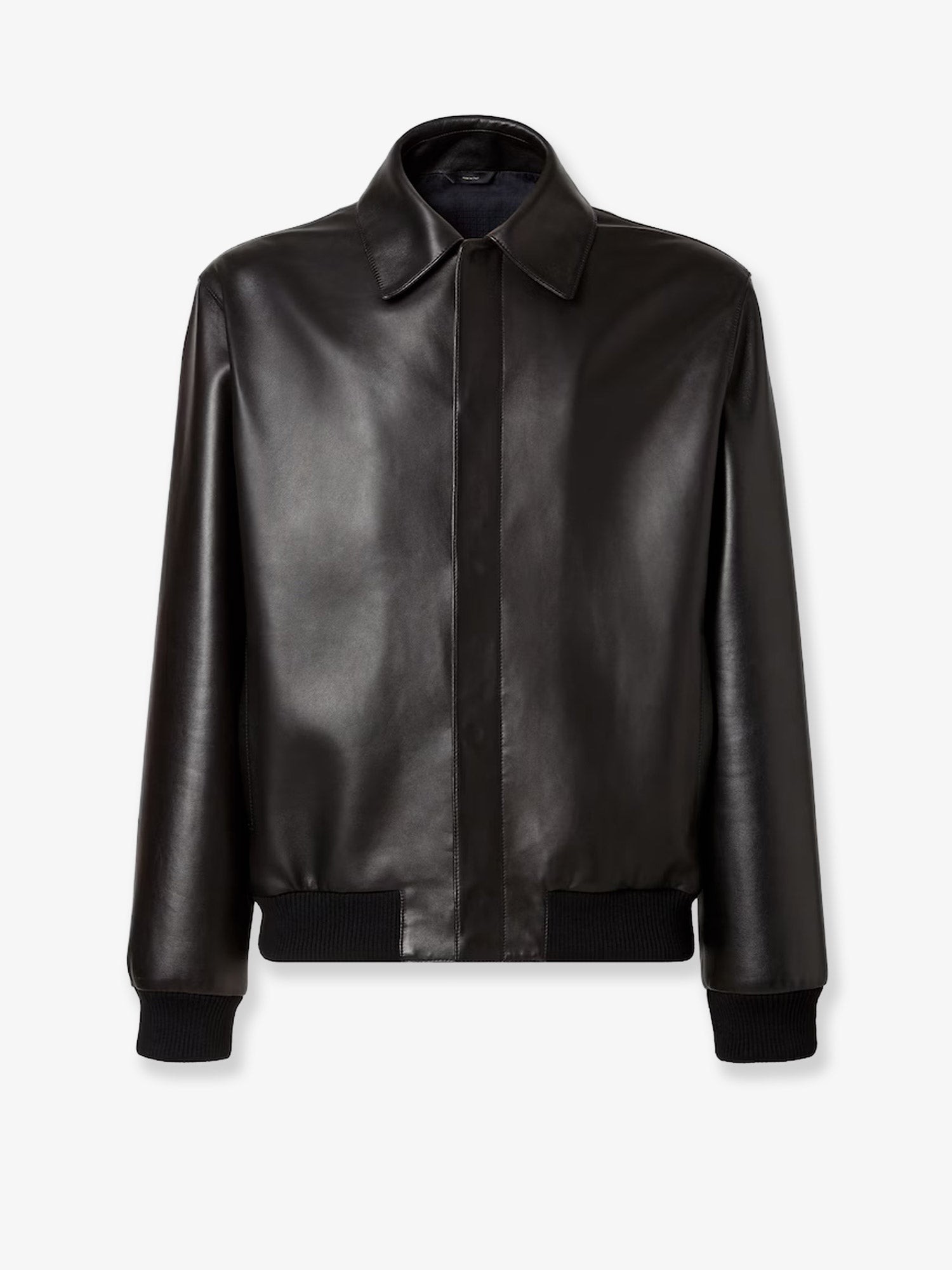Discover the authentic Fendi men's Leather Jacket in Black