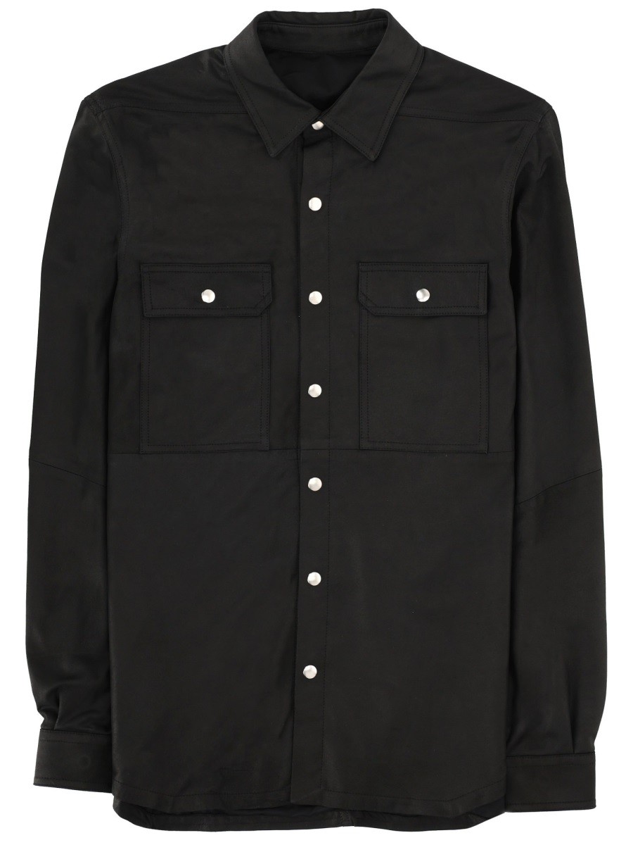 Discover the authentic RICK OWENS men's LEATHER JACKET in Black