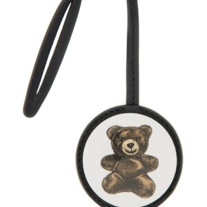 Refresh your wardrobe with the Moschino women's LEATHER KEYCHAIN in MULTICOLOUR