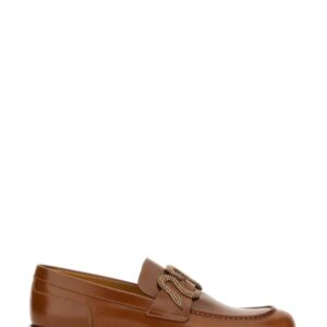 Refresh your wardrobe with the RENE CAOVILLA women's LEATHER LOAFER in BUFF