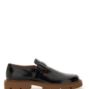 Discover the authentic Maison Margiela men's LEATHER MONK. in Black