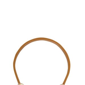 Elevate your look with the Bottega Veneta women's LEATHER NECKLACE in beige