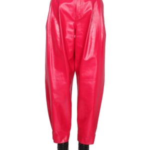 Discover the authentic Bottega Veneta women's LEATHER PANTS in Red