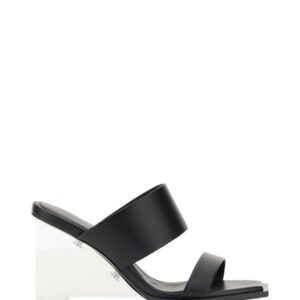 Discover the authentic Alexander Mcqueen women's LEATHER SANDAL in Black