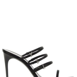 Refresh your wardrobe with the Saint Laurent women's LEATHER SANDAL in Black