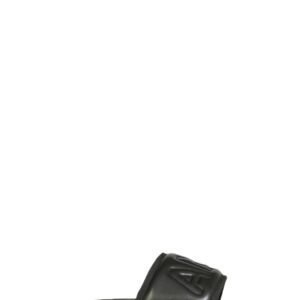 Discover the authentic AMBUSH men's LEATHER SLIDE SANDALS in Black