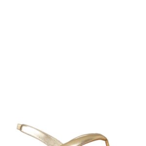 Explore the authentic GIA BORGHINI women's LEATHER SLINGBACK SANDALS in gold