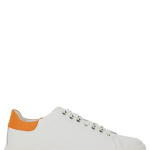 Discover the authentic Moschino men's LEATHER SNEAKER in White