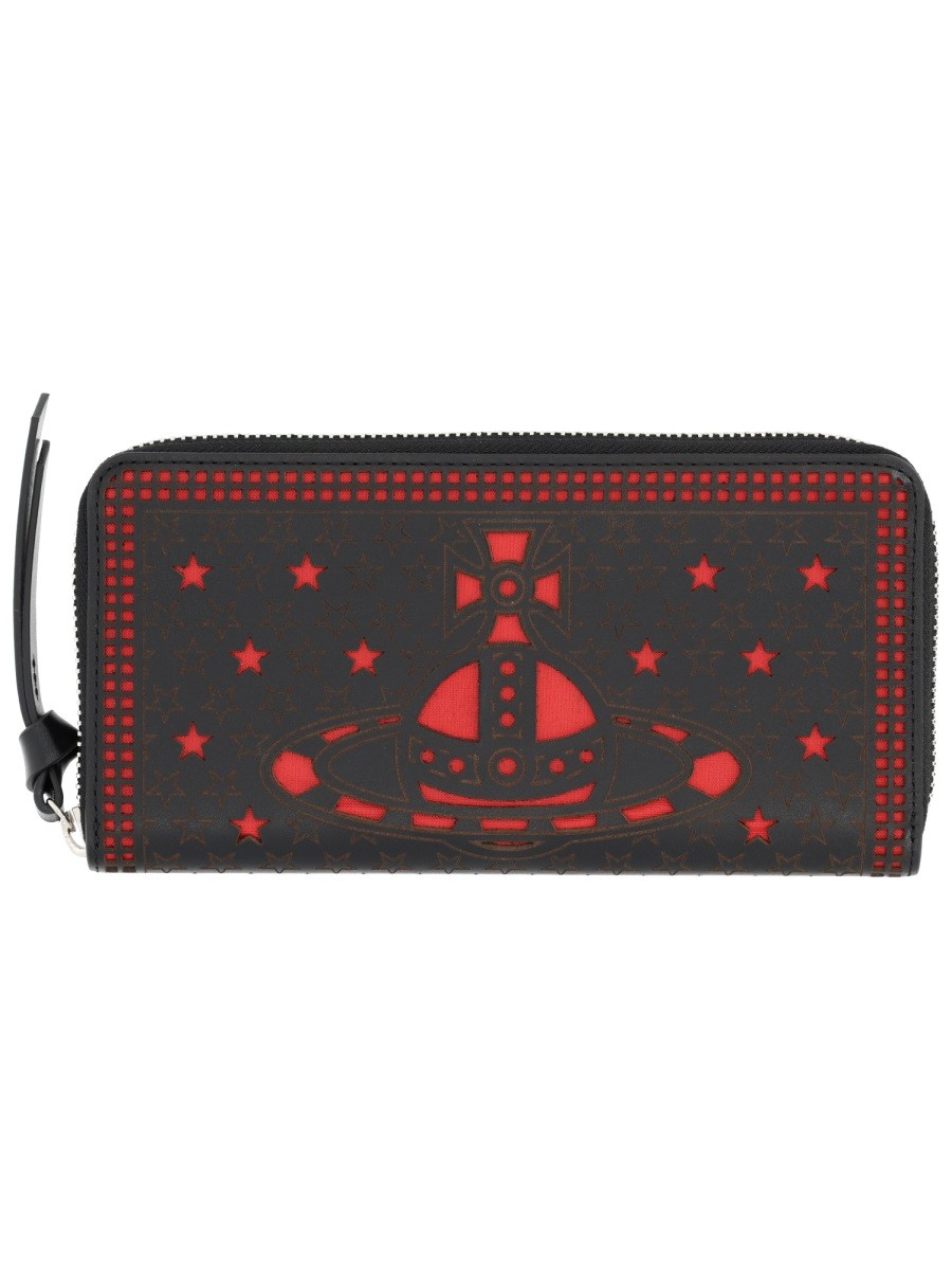 Refresh your wardrobe with the Vivienne Westwood women's LEATHER WALLET in Black