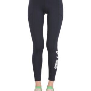 Explore the authentic stella mccartney women's LEGGINGS WITH SCUBA LOGO in Blue