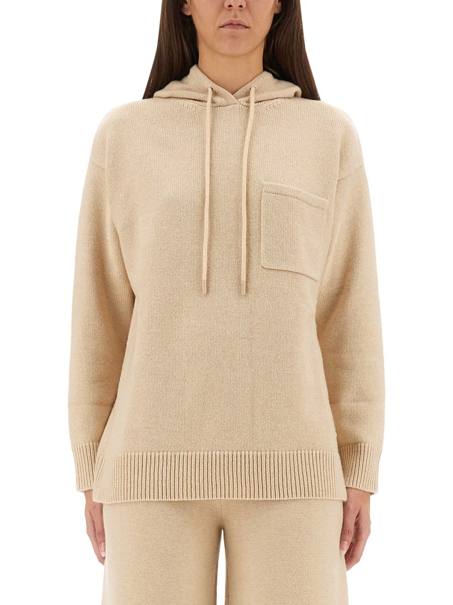 Discover the authentic Max Mara women's LIANA" HOODED SWEATER in beige