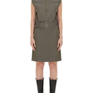Refresh your wardrobe with the Burberry women's LINEN DRESS in CHARCOAL