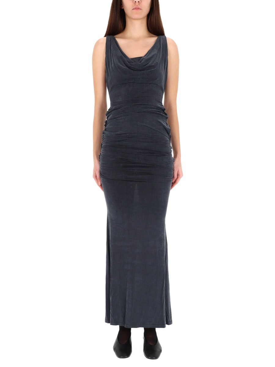 Explore the authentic Vivienne Westwood women's "LIZ" LONG DRESS in Black