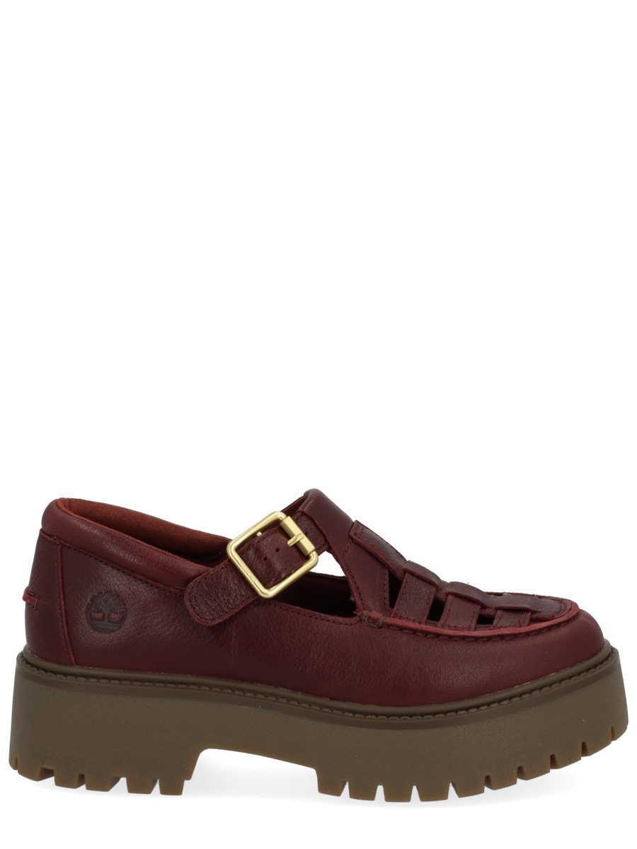 Explore the authentic Timberland women's LOAFER WITH BUCKLE in Bordeaux