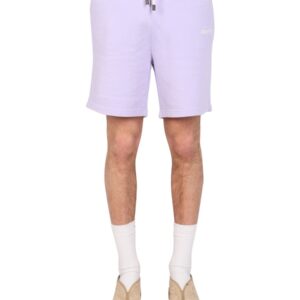 Refresh your wardrobe with the MOUTY men's LOGO EMBROIDERY BERMUDA in Lilac