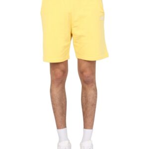 Explore the authentic ALPHA INDUSTRIES men's LOGO EMBROIDERY BERMUDA in Yellow