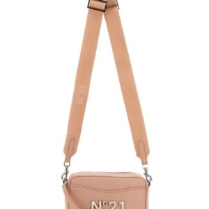Discover the authentic N°21 women's LOGO PLAQUE BAG in POWDER