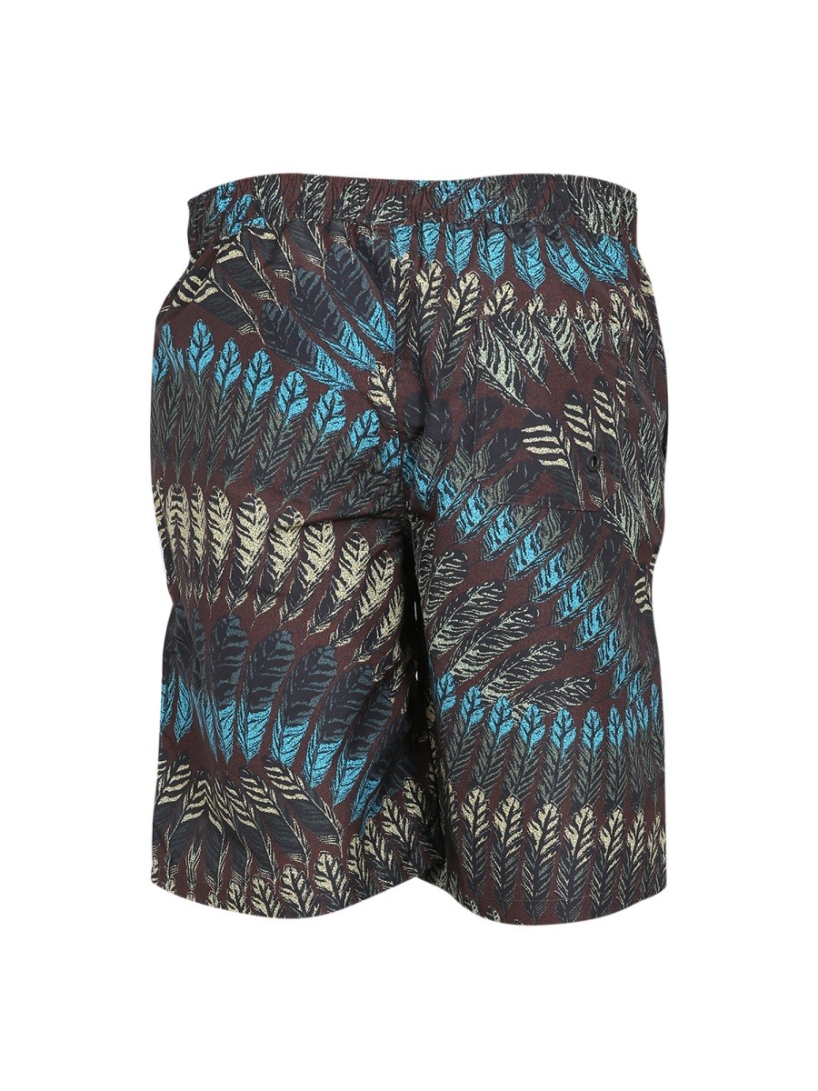 LOGO PRINT BOXER SWIMSUIT - Image 4