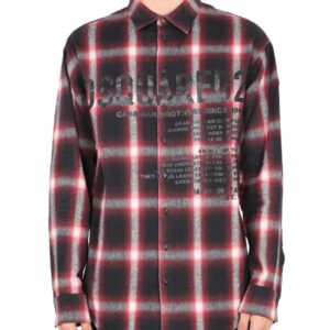 Refresh your wardrobe with the Dsquared2 men's LOGO PRINT SHIRT in MULTICOLOUR