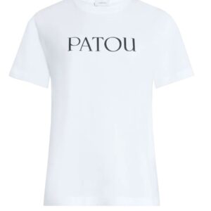 Discover the authentic PATOU women's LOGO PRINT T-SHIRT in White