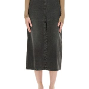 Explore the authentic MM6 MAISON MARGIELA women's LONG DENIM SKIRT in Grey