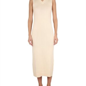 Discover the authentic ASPESI women's LONG DRESS in Ivory