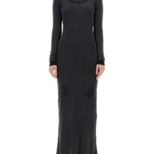 Discover the authentic Balenciaga women's LONG DRESS in Black