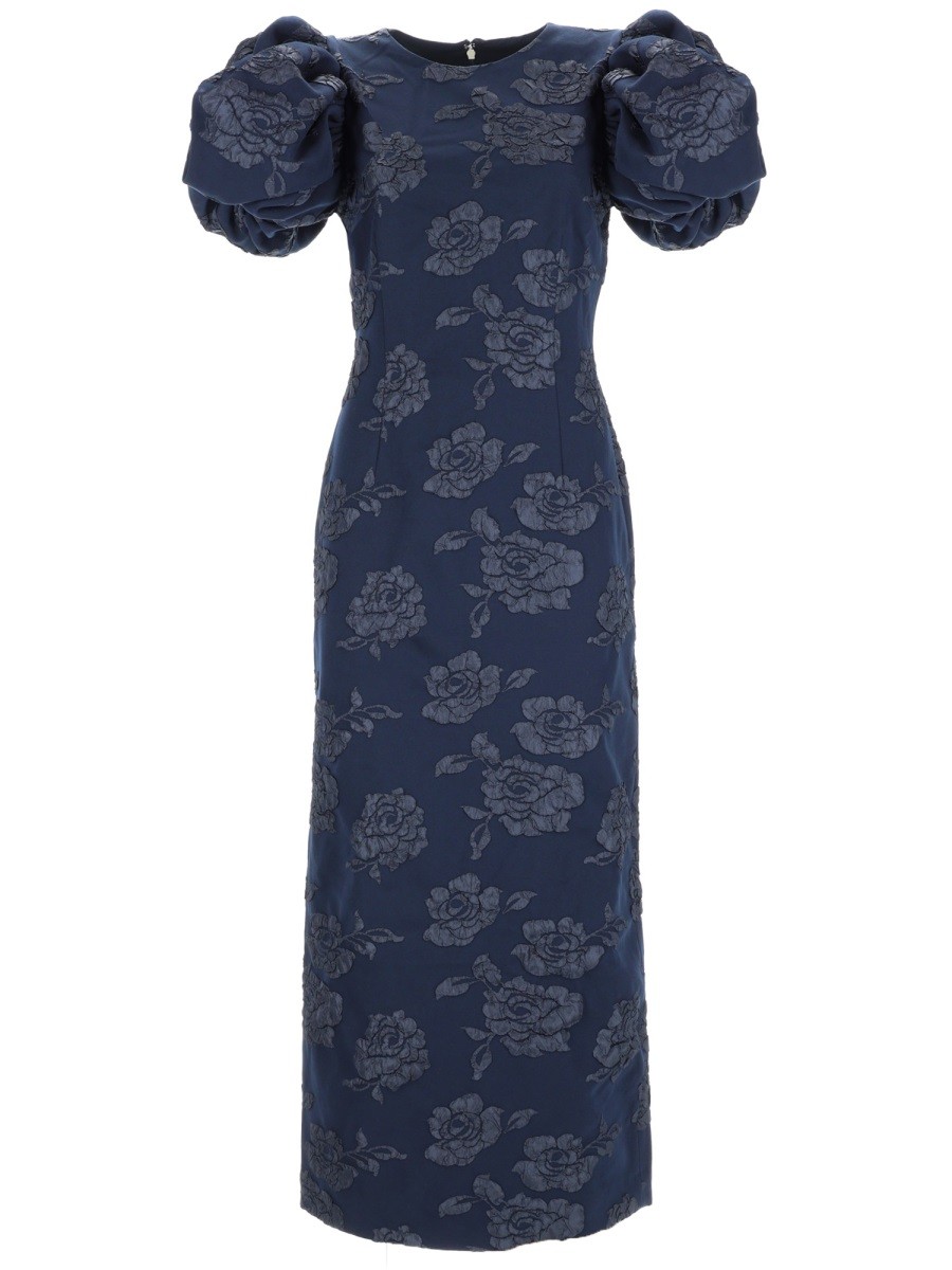 Discover the authentic ROTATE women's LONG DRESS WITH STRAPS in Blue
