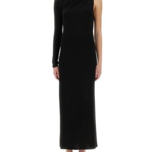 Discover the authentic COURREGES women's LONG ONE-SHOULDER DRESS in Black