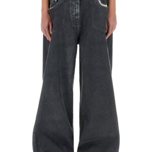 Explore the authentic The Attico women's LONG PANTS "NAVY BLUE" in CHARCOAL