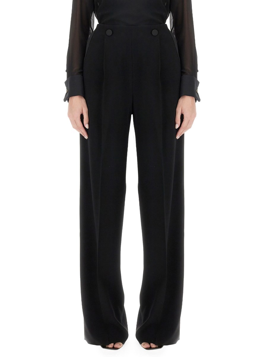 Refresh your wardrobe with the Max Mara women's Long pants in Black