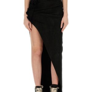 Discover the authentic RICK OWENS DRKSHDW women's LONG SKIRT in Black