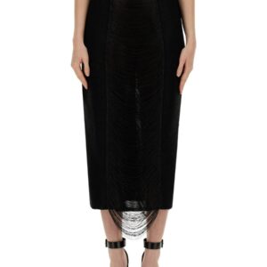 Discover the authentic Alexander Mcqueen women's LONG SKIRT in Black