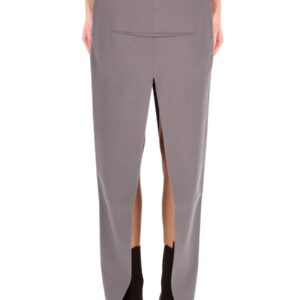 Explore the authentic RICK OWENS women's LONG SKIRT WITH CENTER SLITS in Grey
