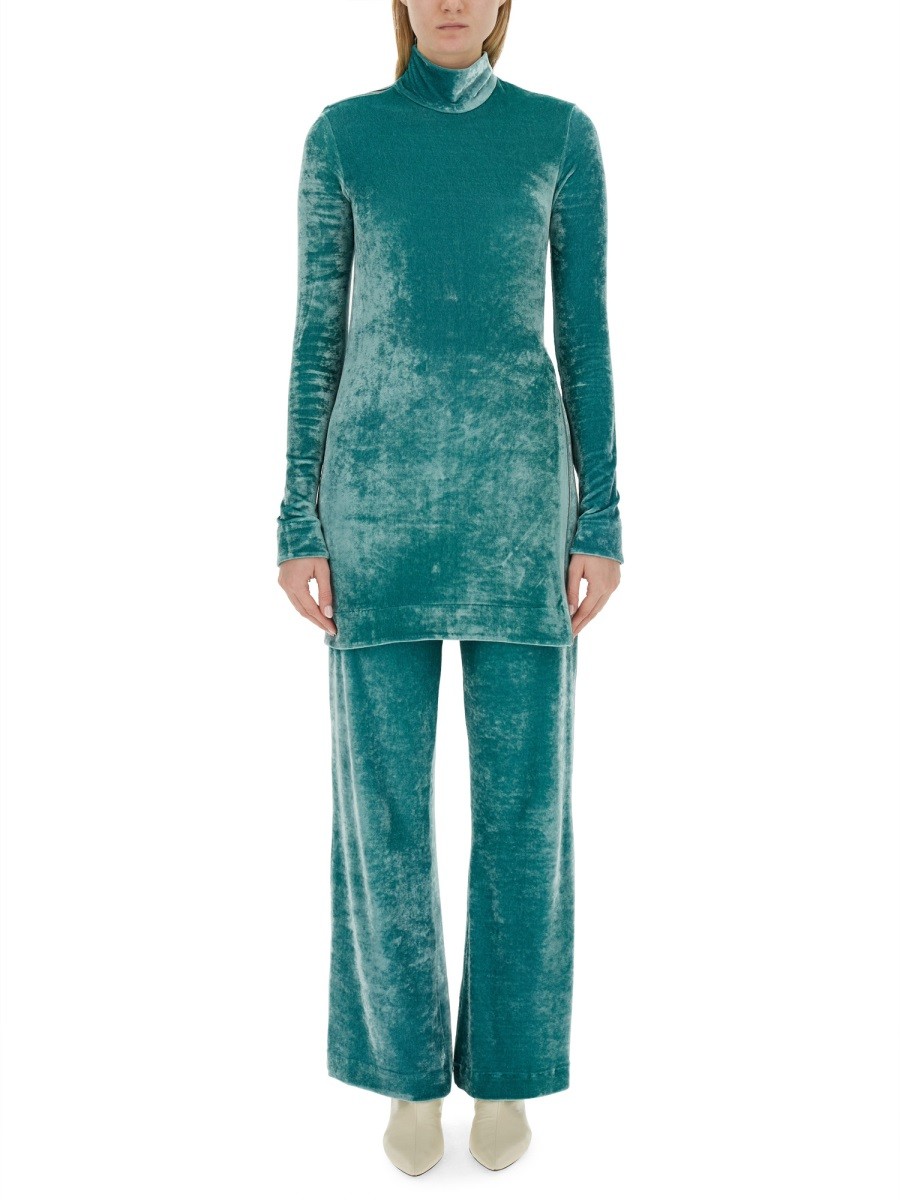 Discover the authentic JIL SANDER women's LONG SLEEVE TOP in Azure