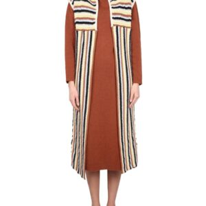 Discover the authentic ALYSI women's LONG VEST in MULTICOLOUR